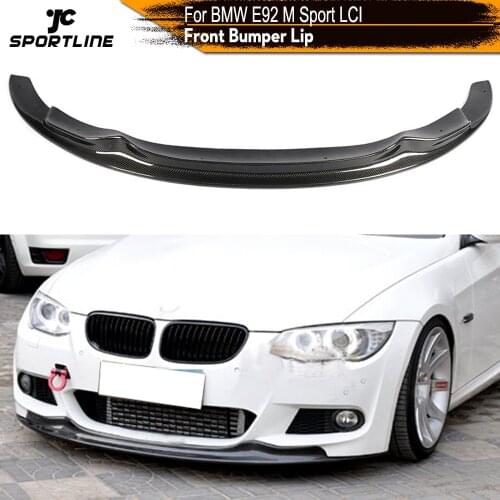 Carbon Fiber / FPP Front Bumper Lip Spoiler Splitters for BMW 3 Series E92 LCI M Tech M Sport 2008 2009 2010 2011 Bumper Guard
