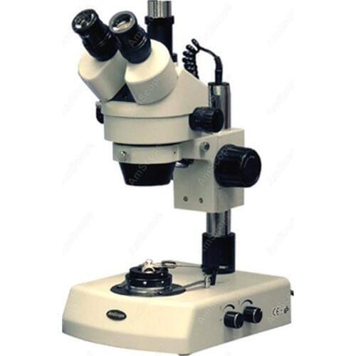 Jewelry Gem Zoom Stereo Microscope--AmScope Supplies 3.5X-90X Jewelry Gem Zoom Stereo Microscope with Dual Halogen Lights