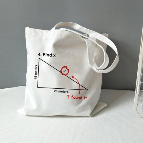 Chemistry Tote Bag Shoulder Totebag Canvas All You Need Is Love Math Graphic Fashion Travel Storage Bag Funny Geek Handbag