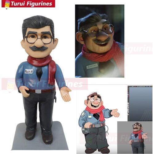 Super mary figurine handmade sculpture miniature one piece human face sculpture design customized people face figure mini statue