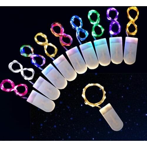 10pcs 1M 2M 3M 5M Copper Wire LED String Lights Holiday Lighting Fairy Garland for Christmas Tree Wedding Party Decoration Lamp