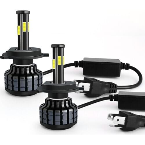 2PCS H4 Led Headlight Bulbs H7 LED Canbus Car Lights H11 H3 880 881 H1 HB3 9005 HB4 9006 H13 12V 6000K Auto Headlamps 360° Light