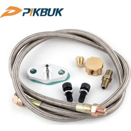 T3 T4 T3/T4 T04E T70 T66 T67 GT35 T3/60-1 GT45 Turbo Oil Feed Line 1/8 NPT 4AN