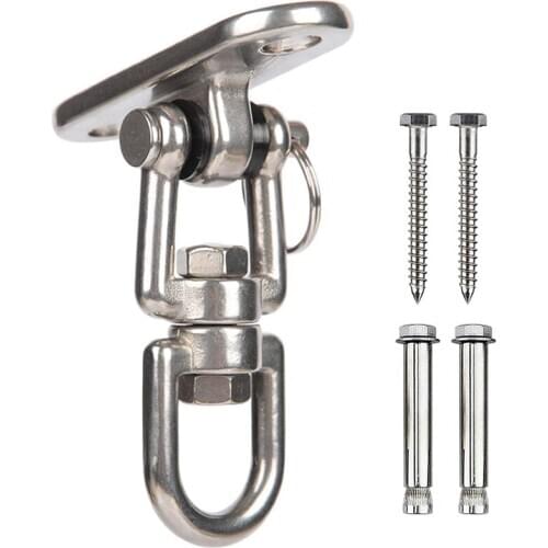 TOP Punching Bag Hanger, Stainless Steel Swivel Ceiling Mount for Beam Heavy Bag,Gym Swing,Trapeze,Hammock