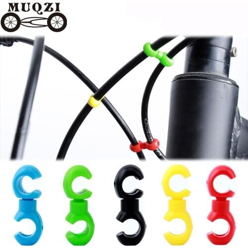 10pcs MTB Rotatable Brake Line C/S Buckle Derailleur Shift Cable Line Ring Clasp