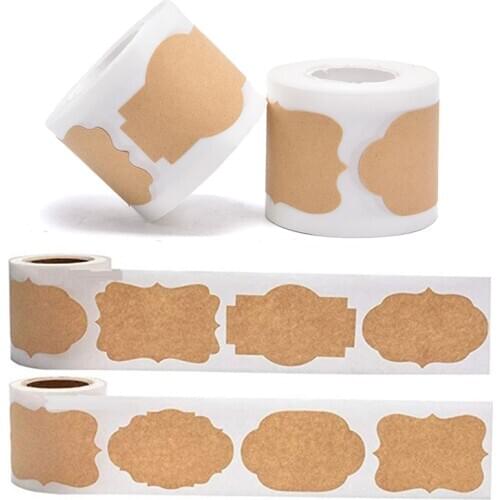 150PCs/Roll Waterproof Self-adhesive Labels Stickers Kitchen Spice Label Jam Jar Bottle Tags Gifts Box Package Label