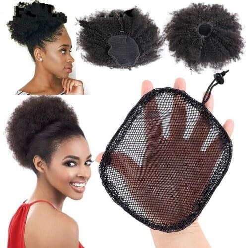 2pcs Wig Cap for Making Ponytail Black Color Hot Sale with Adjustable on The Back Weaving Cap Glueless Wig Cap Ponytail Net