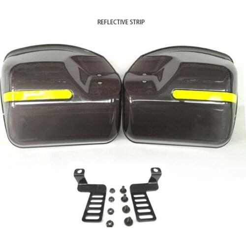 20.0*20.0*20.0cm Motorcycle Hand Guards Shield Deflector Handguards with Reflective Stripe Motorbike Motorcycle Hand Guards