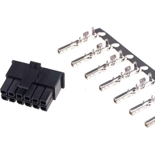 20pcs Dual Row 12 Circuits Cross 430251200 12 pin PCIe connector for nvidia cards Micro-Fit 3.0 Receptacle Housing