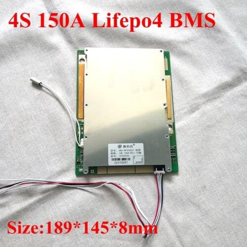 4S 12V Lifepo4 80A 100A 120A 150A BMS Peak 300A Current Lifepo4 Battery Bms with Balancer Function for 1800W 2000w Motor Solar