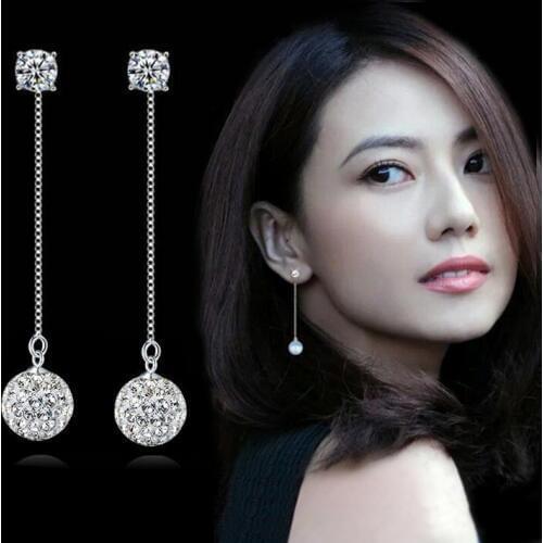 Ear Accessories Fashion Long Tassel Dangle Earrings Women Wedding Jewerly Fashion Brincos Bijoux Bague