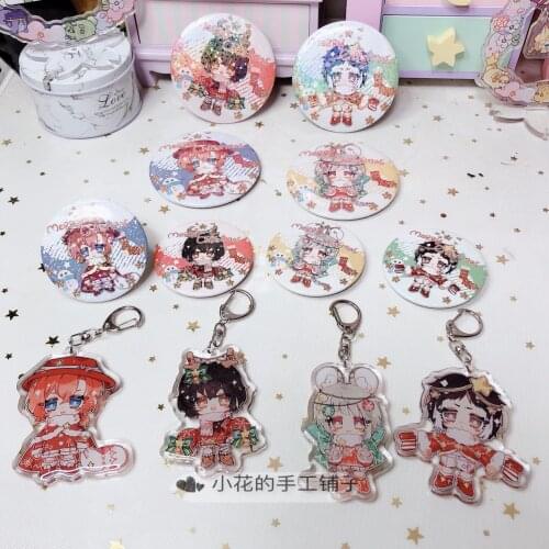 Anime Bungo Stray Dogs dazai osamu Ryunosuke Akutagawa Acrylic Keychain Itabag Gifts Pendant Key rings Badge Button Brooch Pins