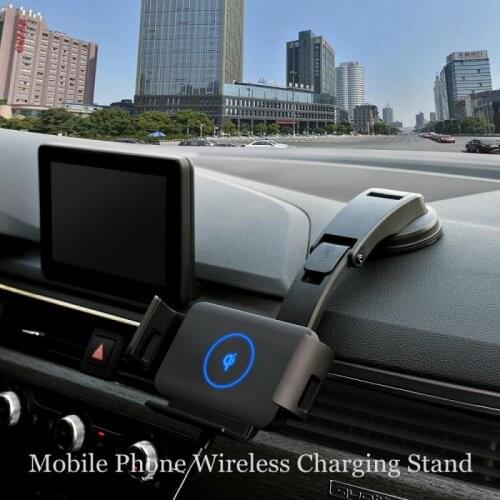 IQ 15W Car Wireless Charger Mobile Phone Air Outlet Suction Cup Bracket Fast Charger Holder For Samsung IPhone Huawei Xiaomi