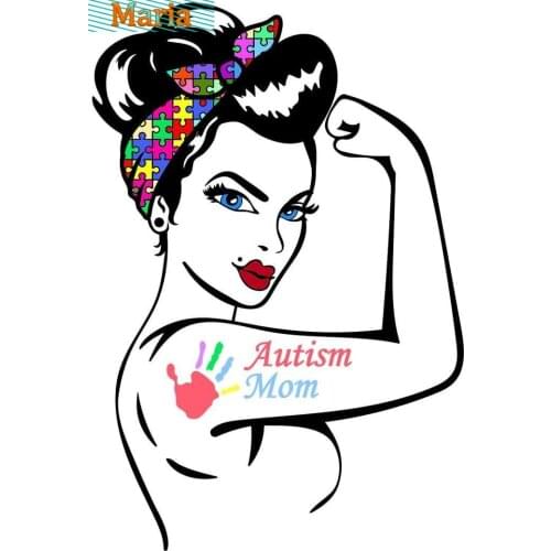 Dawasaru Autism Mom Proud Car Sticker Creative Waterproof Decal Laptop Motorcycle Auto PVC JDM JEEP Van Bike Offroad RV A4 Q3