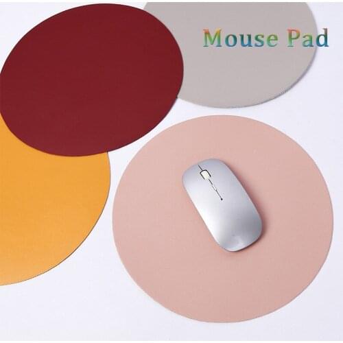 Double-sided Anti-slip Mouse Pad Leather Gaming Mice Mat Desk Cushion Bureau Kussen Muizen Mat Mouse Pad For Laptop Pc MacBook