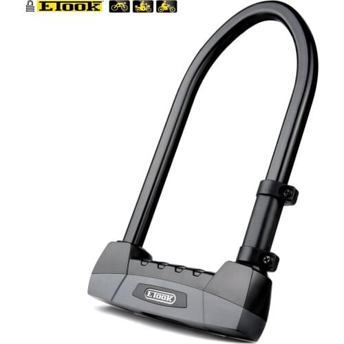 ETOOK Bicycle U Lock MTB Road Bike Wheel Lock Strong Anti-theft Safety Motorcycle Scooter Cycling Lock Bicycle Accessories