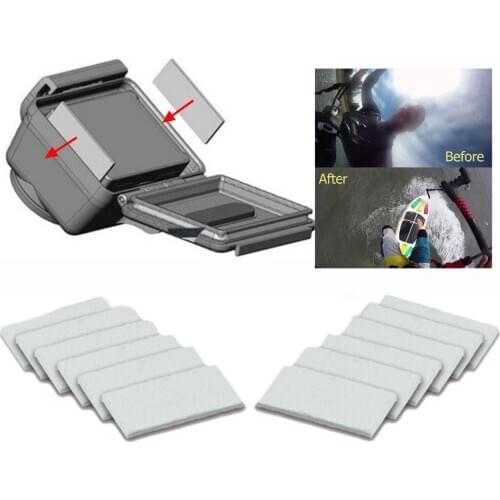Gosear 12pcs/Set Antifogging AntiFog Strip Inserts for Go Pro GoPro Hero 5 4 3 3 2 Xiaomi Xiomi Yi 2 4K 4 K Session Anti Fog