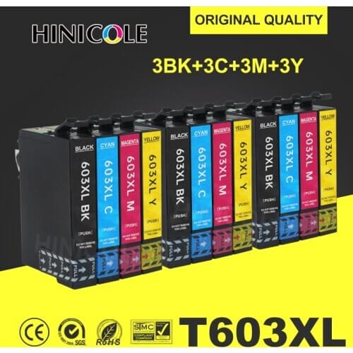 Hinicole 603XL Compatible t603xl Ink Cartridge for Epson Expression Home XP-3100 XP-4100 XP-2100 XP-2105 XP-3105 XP-4105 Printer