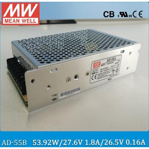 Mean well AD-55 Uninterrupted Security SMPS Switching Power Supply UPS AC DC Transformer Dual Output 3.5A 0.16A 51.38W 53.92W