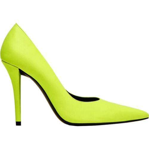 Carpaton Classic Pointed Toe High Heel Shoes Woman Clubwear Sexy Thin Heels Pumps Slip On Stiletto Heels Shoe Ladies Dress Shoe