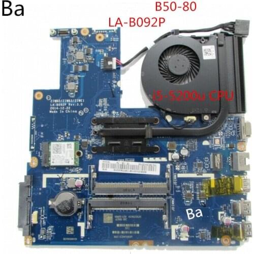 For Lenovo B50-80 laptop motherboard i5-5200u CPU integrated graphics card LA-B092P motherboard fully tested
