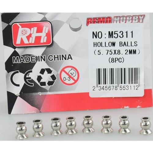 NO: M5311 M0275 HOLLOW BALLS 1/10 RH REMO 727 slash Hobby Rc Spare Part Parts Accessory Accessories Electric Car Truck