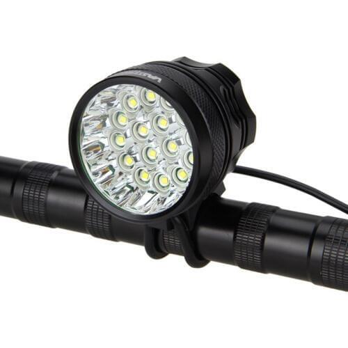 Real Rechargeable 8000Lm Front Bicycle Light Headlight Bike Accessories With 12000mAh Battery+Charger+Headband+Taillight