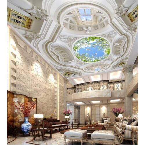 Custom photo 3d wallpaper High-end european-style zenith of Rome painting ceiling mural 3d wall murals wallpaper for walls 3 d