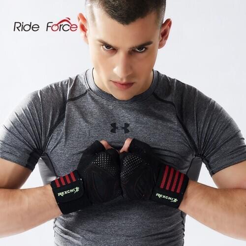 Professional Gym Fitness Gloves Power Weight Lifting Crossfit Workout Bodybuilding Fingerless Glove Sports Equipment