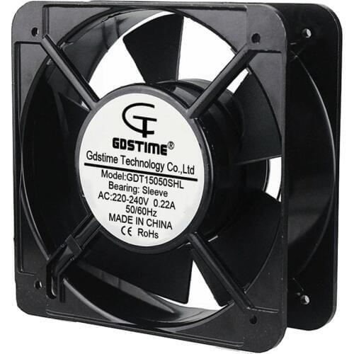 Gdstime 150*150*50mm Industrial Cooling Fan AC 220V 240V 150mm 15cm 15050