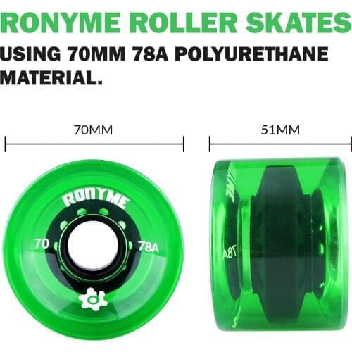 Ronyme 78A ABEC-9 Skateboard Wheels PU High Performance Longboard Roller Wheels Mini Cruiser Wheels Replacement Wheels Acces