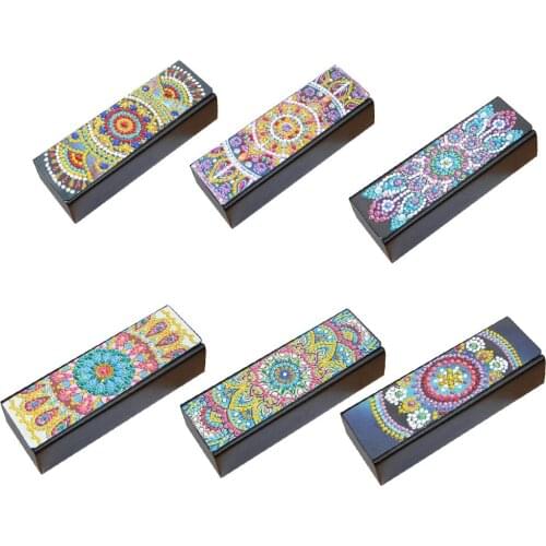 DIY Diamond Painting Eye Glasses Case Travel Leather Sunglasses Storage Box Pretty Christmas Gifts Embroidery DIY Craft