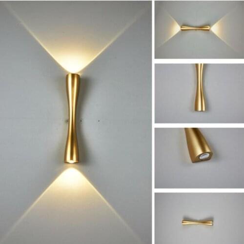 Modern Minimalist LED Wall Lamp Outdoor Waterproof IP65 Hotel Aisle Corridor Door Courtyard Bedside Stairs Long Horn Wall Lamp