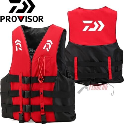 Outdoors High Buoyancy Life Jacket DAWA Swiming Fishing Vest Multi-Function Life Vest Customizable LOGO Fishing Life Jacket