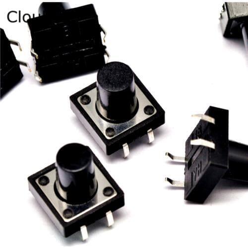 10Pcs 12*12*9.2 12x12x9.2H 9.2MM Touch micro switch Push button switch