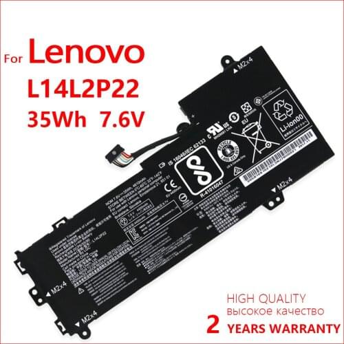 100% Genuine New L14L2P22 L14S2P22 L14M2P23 L14M2P24 Laptop Battery For Lenovo IdeaPad U31 U30 E31-80 E31-70 Series Batteria