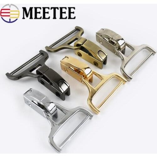 2pcs Women Men Fashion Handbag Metal Clip Buckles Bag Side Decorative Buckle With Screw Hardware Locks DIY Accessories F2-14