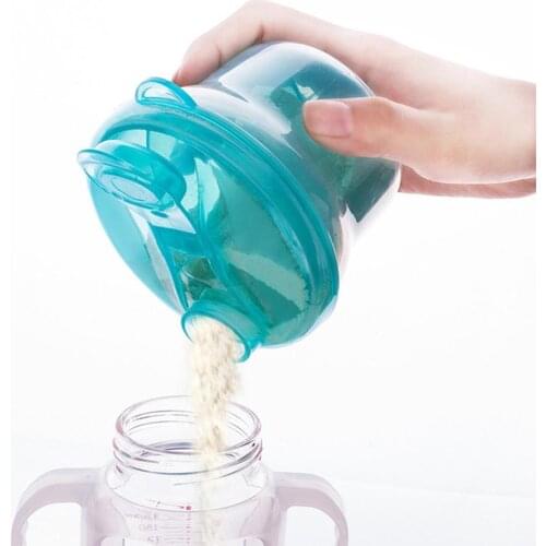 3 Grid Divided Portable Milk Powder Formula Dispenser BPA Free Food Container Infant Bean Storage Box Care Toddler Travel Bottle