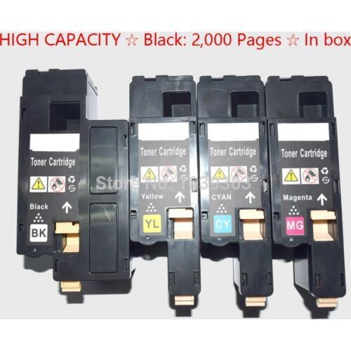 4 Pack Compatible Dell 1660 C1660 C1660w C1660cn C1660dn C1600dnw C1600cnw Toner Cartridges