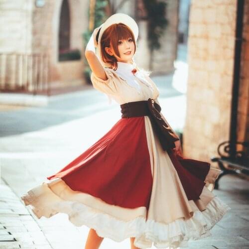 STOCK Amine Card Captor Kinomoto Sakura Cosplay Costume Grandpas Gift Lady Lolita Dress Custom-Made 2021 New