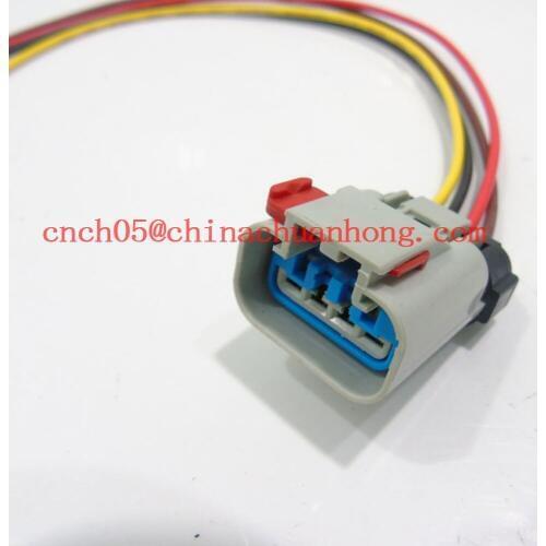 Free Shipping 100 pcs 10inches 4Pin/Way Pigtail Fuel Pump Connector Wiring Harness Power Cable Cord Auto Sensor Connector Plug