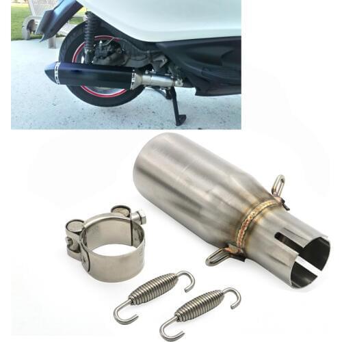 For Piaggio X10 125 12-16 Motorcycle Escape Exhaust Muffler Middle Link Pipe Slip-on MP3 125 08-14 / BEVERLY 125 300 09-16