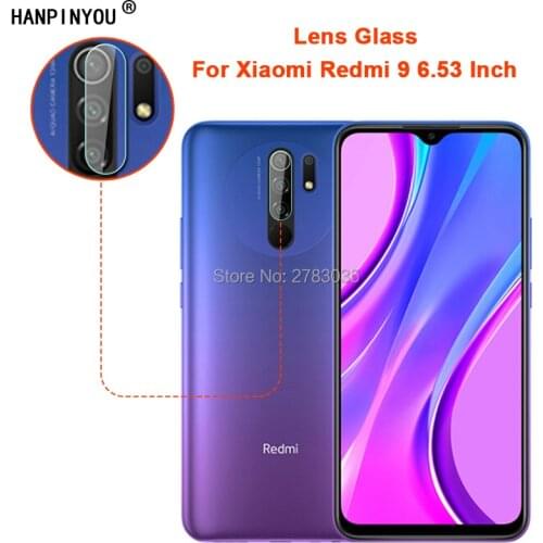 For Xiaomi Redmi 9 6.53" Clear Ultra Slim Back Camera Lens Protector Rear Camera Lens Cover Tempered Glass Protection Film