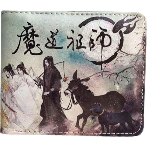 Anime The Founder of Diabolism Mo Dao Zu Shi Wallet Young Men and Women Short Wallets Fashion PU Purse Cosplay Gift