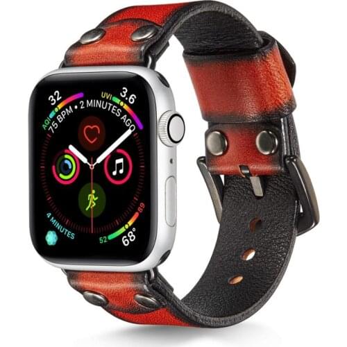 Retro Leather watch band strap for apple watch 1 2 3 4 5 iwatch watchbands 38mm 42mm 40mm 44mm