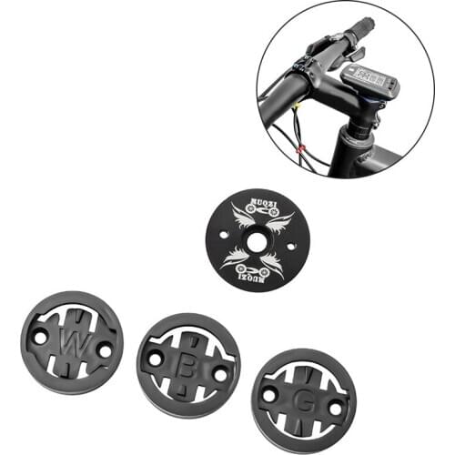 MUQZI Bike Stem Headset Top Cap Bicycle Computer Mount Holder for Bryton Wahoo Bracket Stem Top Cap Stopwatch