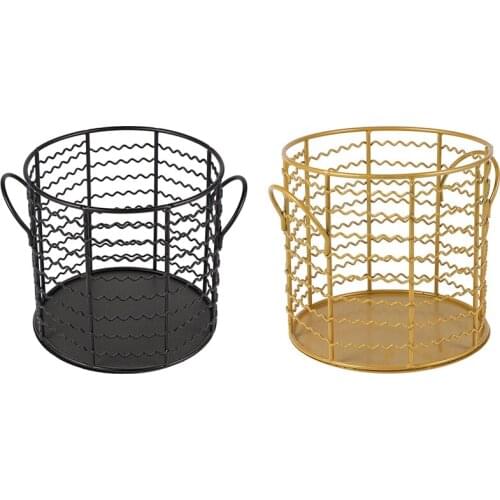 Kitchen Creative Snacks Fruit Basket Hollow Iron Home Storage Basket Organizer