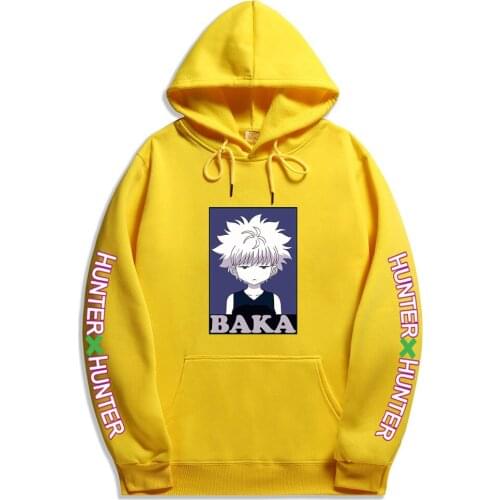 Kawaii Hoodies Hunter X Hunter Men Women Pullovers Hoodies Sweatshirts Killua Zoldyck Hisoka 90s Anime Hoody Streetwear Tops