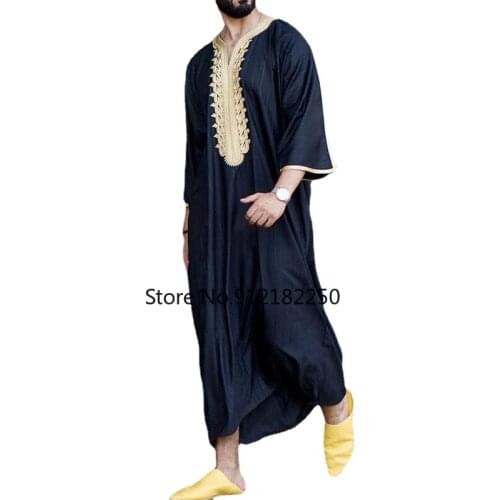 Dubai Muslim Islamic Clothing Men Jubba Thobe Kimono Long Robe Saudi Musulman Wear Abaya Caftan Islam Dubai Arab Dressing Mens