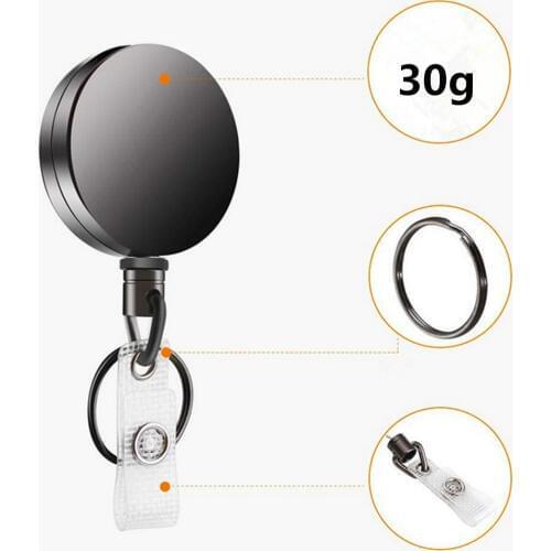 Card sets Belt Key Ring metal Retractable Pull Badge Reel ID Lanyard Name Tag Card Badge Holder Chain Clips